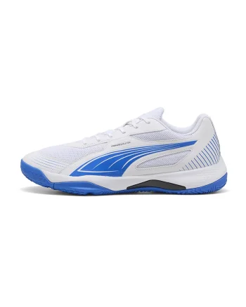 Pantofi Solarflash III low-cut din plasa pentru handball, Albastru royal/Alb optic