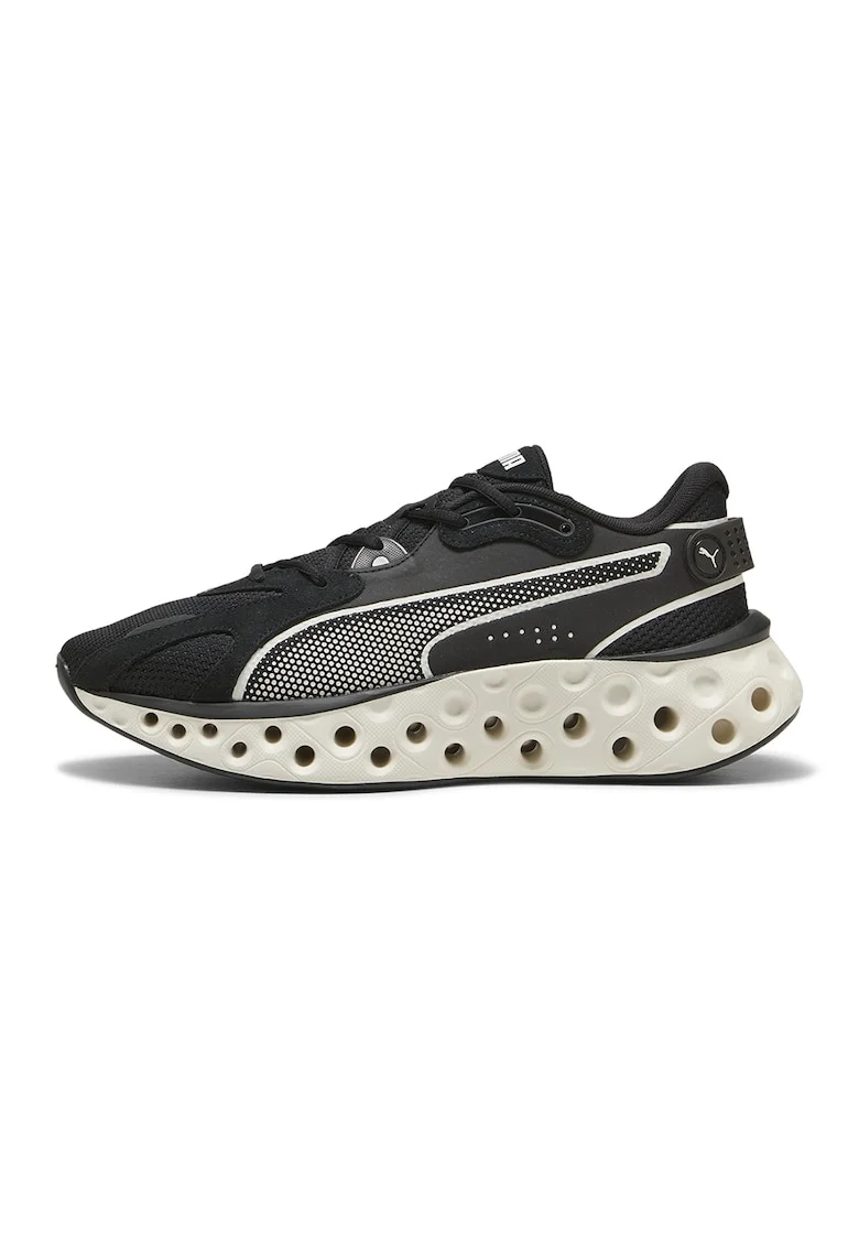 Pantofi Softride Frequence cu talpa masiva pentru alergare, Negru/Crem