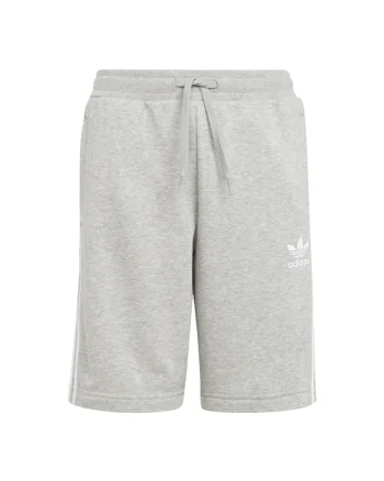 Pantaloni scurti sport  bumbac, gri, confortabili, cu dungi caracteristice