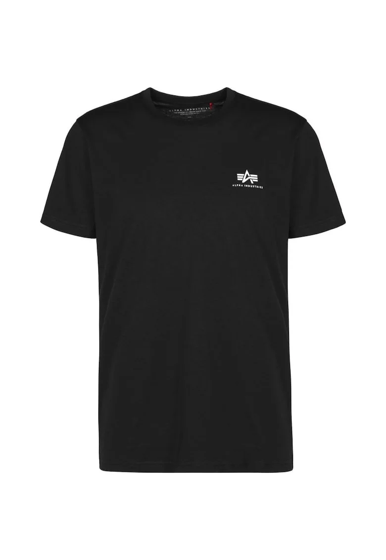 Tricou barbati,  Basic, Bumbac, Negru, Negru
