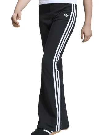 Colanti bootcut cu logo, Negru