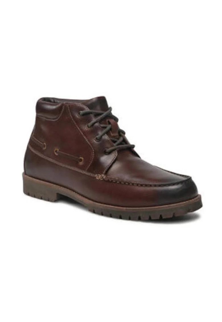 Pantofi sport barbati,  Piele naturala, maro, 5904862154145