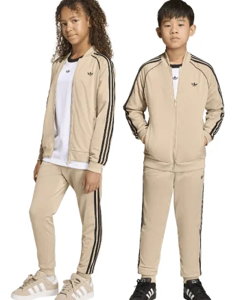 Pantaloni de trening cu logo, Negru/Maro nisip