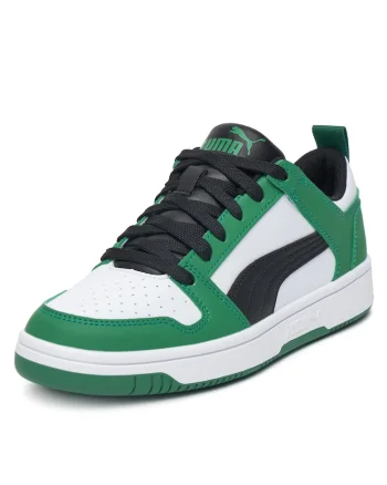 Pantofi sport copii,  adidasi, imitatie piele, verde