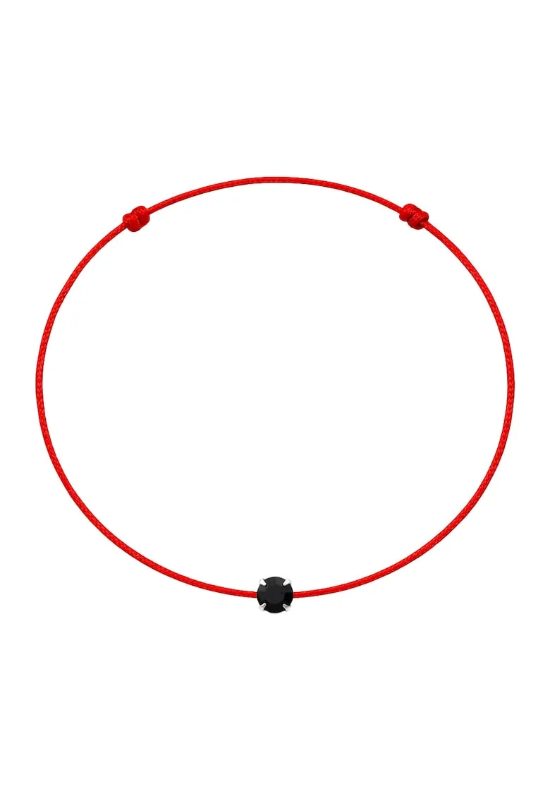 Bratara martisor decorata cu cristal Preciosa, Negru