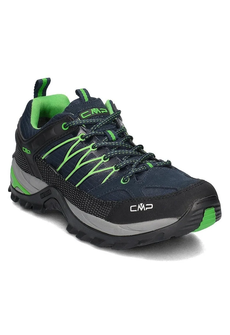 Pantofi sport barbati,  textil, negru/verde, Verde/Negru