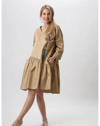 Rochie pictata manual Storia