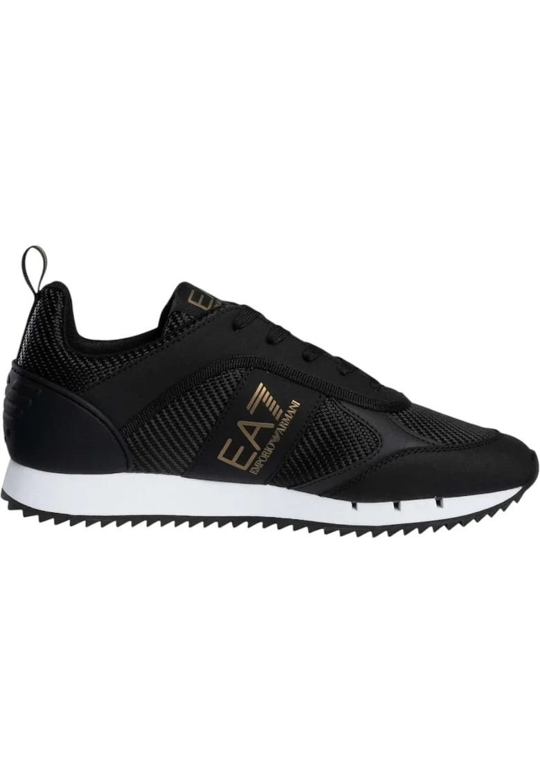 Pantofi sport  EA7 Black&White Carbon 49412, Alb/Auriu/Negru