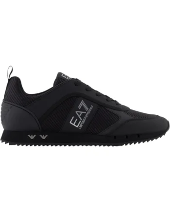 Pantofi sport  EA7 Black&White Carbon 49420, Negru/Argintiu