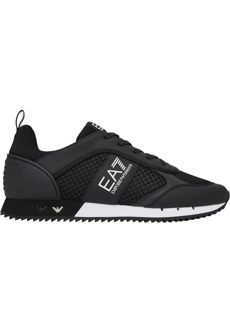 Pantofi sport  EA7 Black&White Mesh+E 55557, Alb/Negru