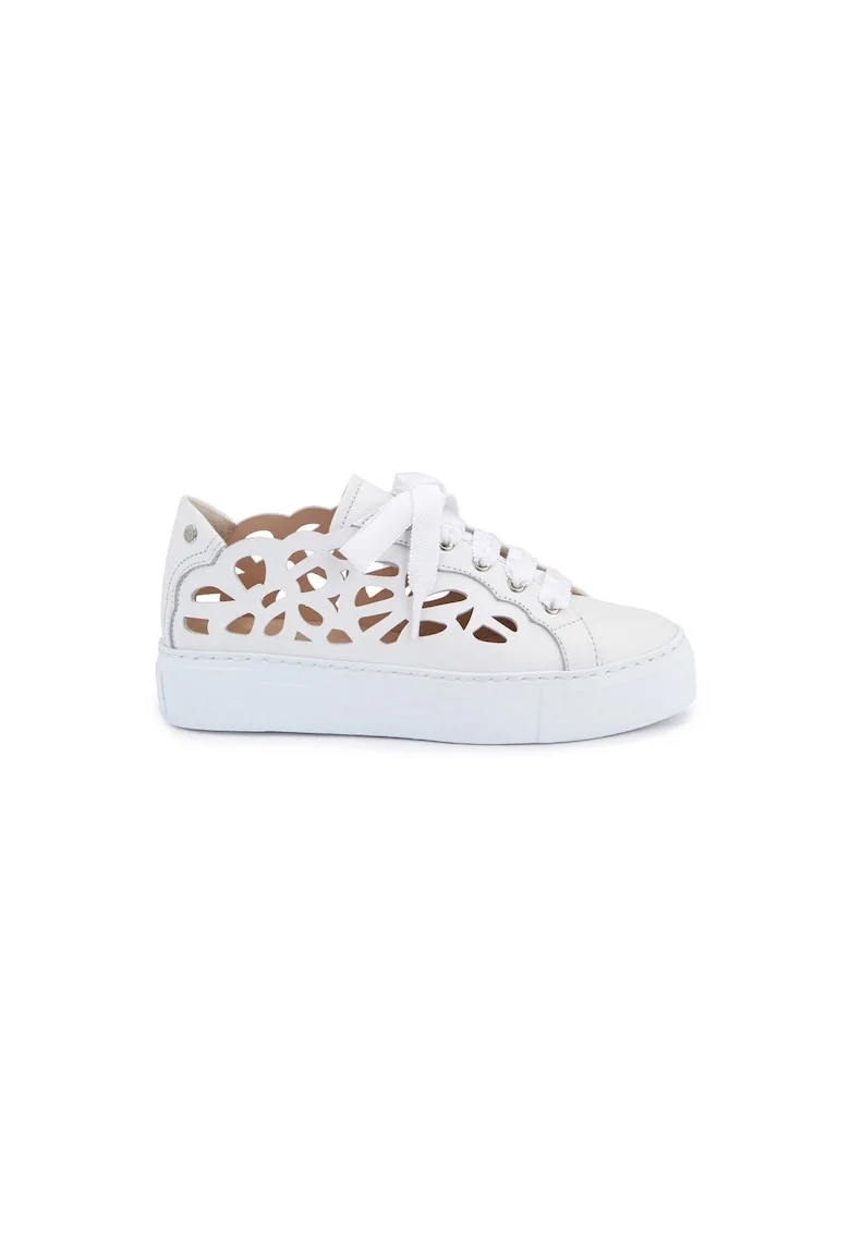 Pantofi sport dama,  Mandi, Piele naturala, Alb