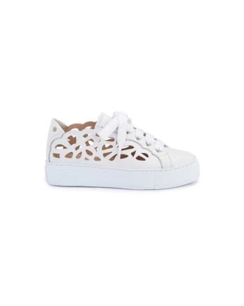 Pantofi sport dama,  Mandi, Piele naturala, Alb