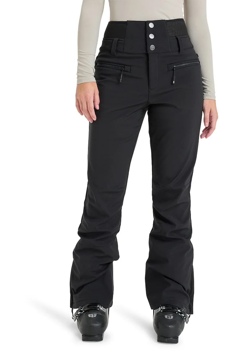 Pantaloni cu talie inalta pentru ski Rising, Negru
