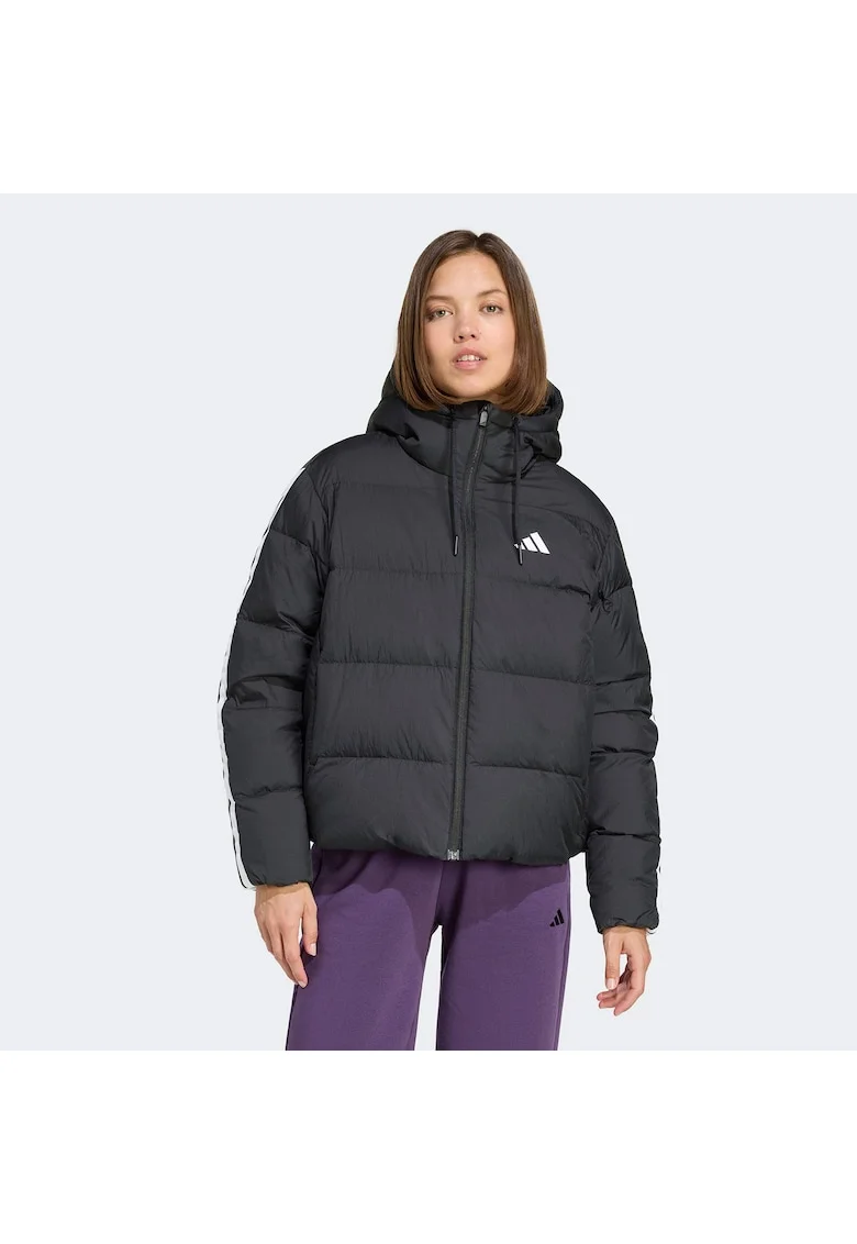 Jacheta sport dama,  cu gluga, negru