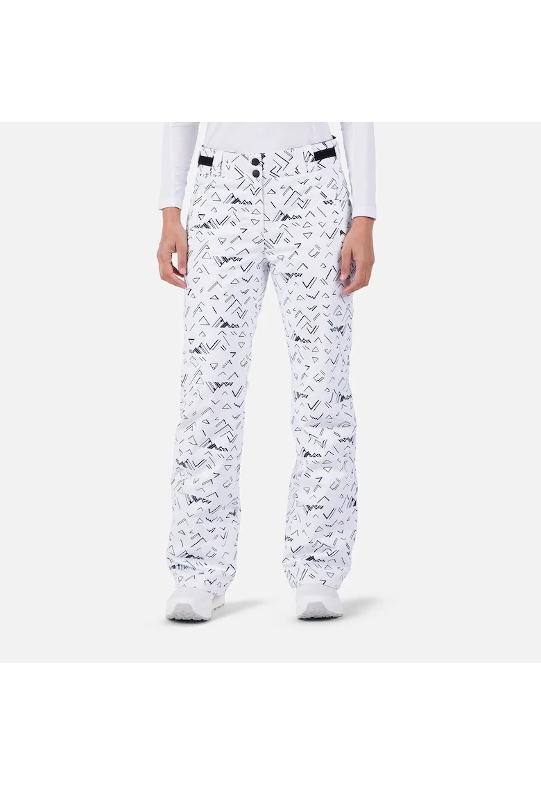 Pantaloni ski  Staci Print, alb, pentru dama, Alb