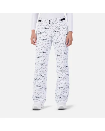 Pantaloni ski  Staci Print, alb, pentru dama, Alb