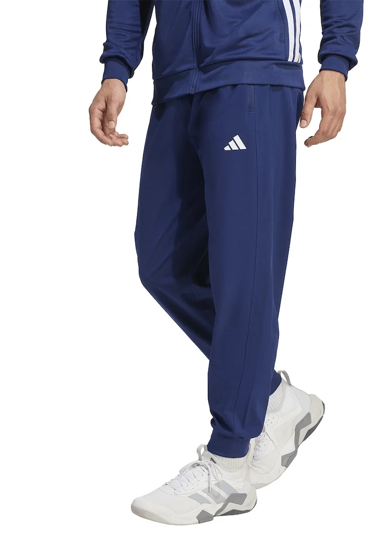 Pantaloni regular fit pentru fitness Essentials Flex, Albastru inchis