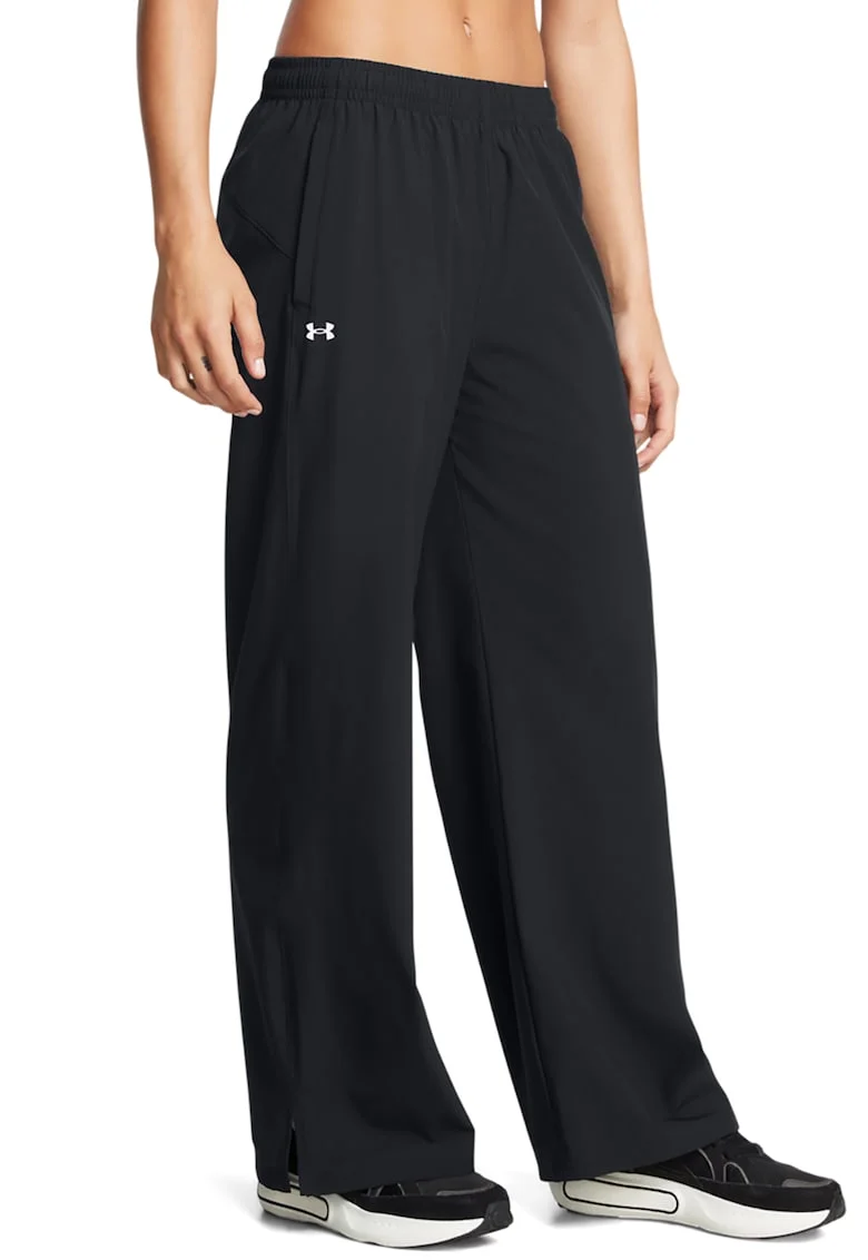 Pantaloni de trening cu croiala conica pentru antrenament Rival, Negru