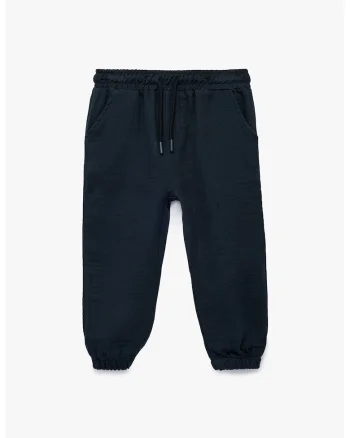 Pantaloni de trening cu snur si buzunare, Albastru ultramarin