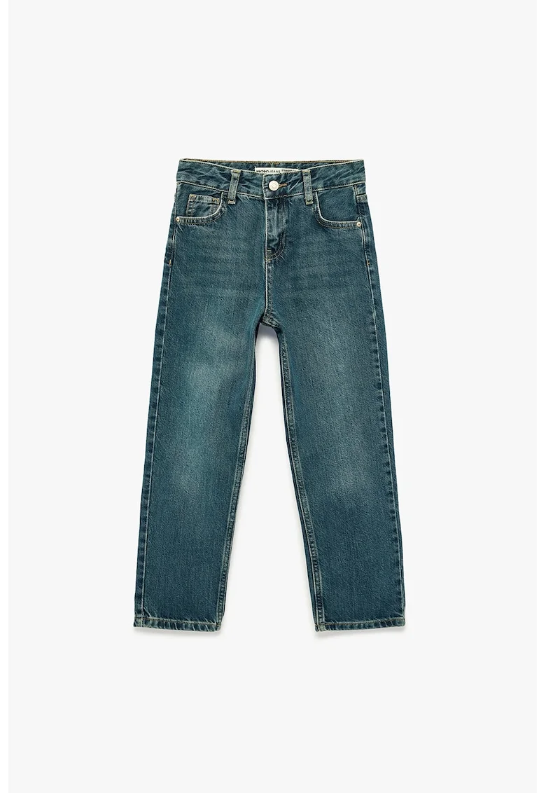 Blugi regular fit, Albastru petrol