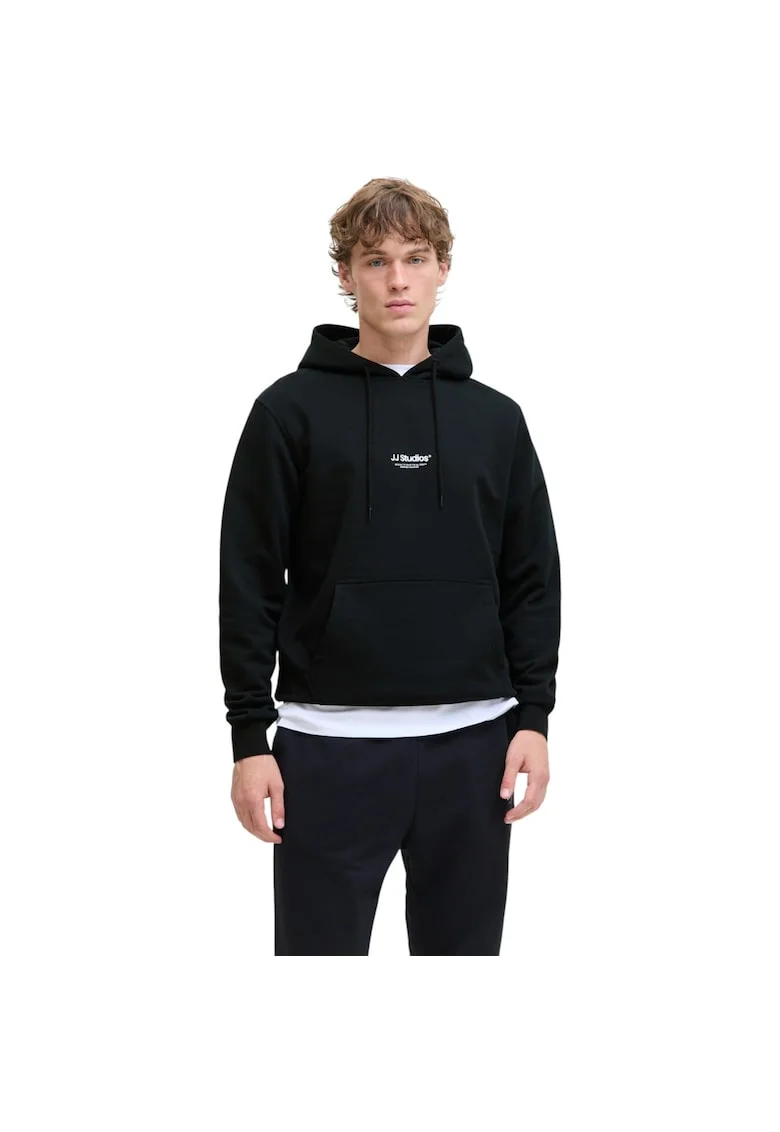 Hanorac JACK &JONES Soho Sweat Hood 48644, Negru
