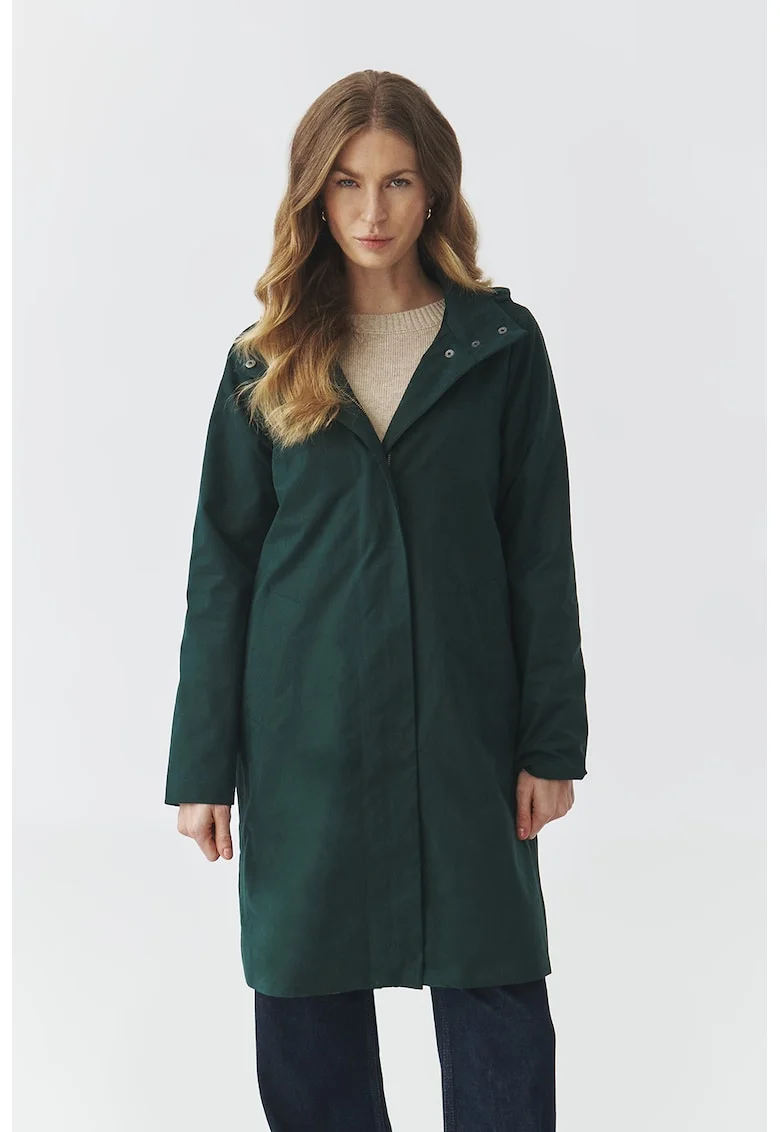Jacheta lunga cu gluga, Verde inchis