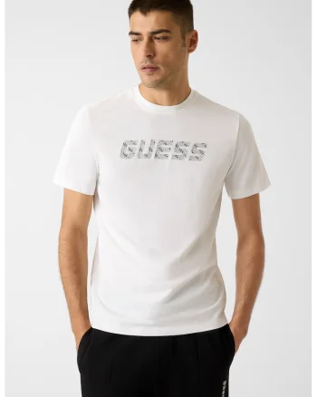 Tricou din bumbac organic pentru fitness, Alb/Negru