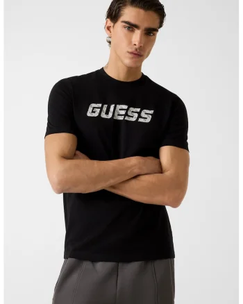 Tricou din bumbac organic pentru fitness, Negru/Alb murdar