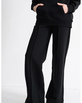 Pantaloni de trening cu croiala relaxed-fit, Negru