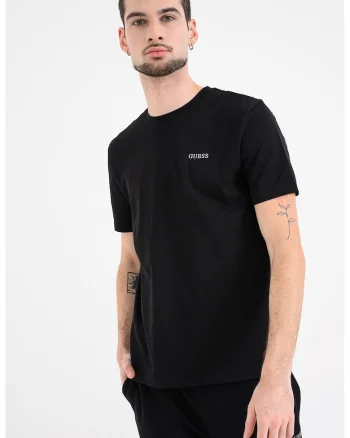 Tricou de bumbac pentru antrenament, Negru/Argintiu