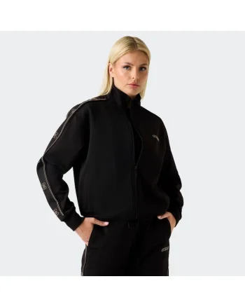 Jacheta sport dama  Octavia, neagra, marimea L, cu fermoar, maneci lungi