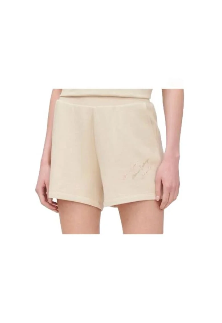 Pantaloni scurti sport dama  bumbac/modal, bej