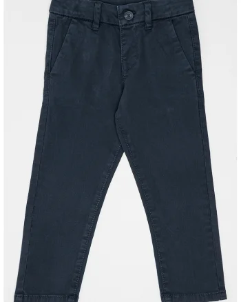 Pantaloni chino cu talie medie, Bleumarin