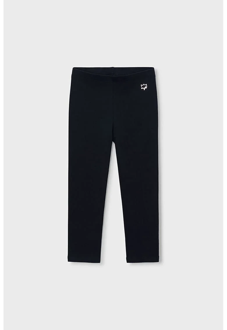 Colanti din amestec de bumbac cu talie elastica, Negru stins