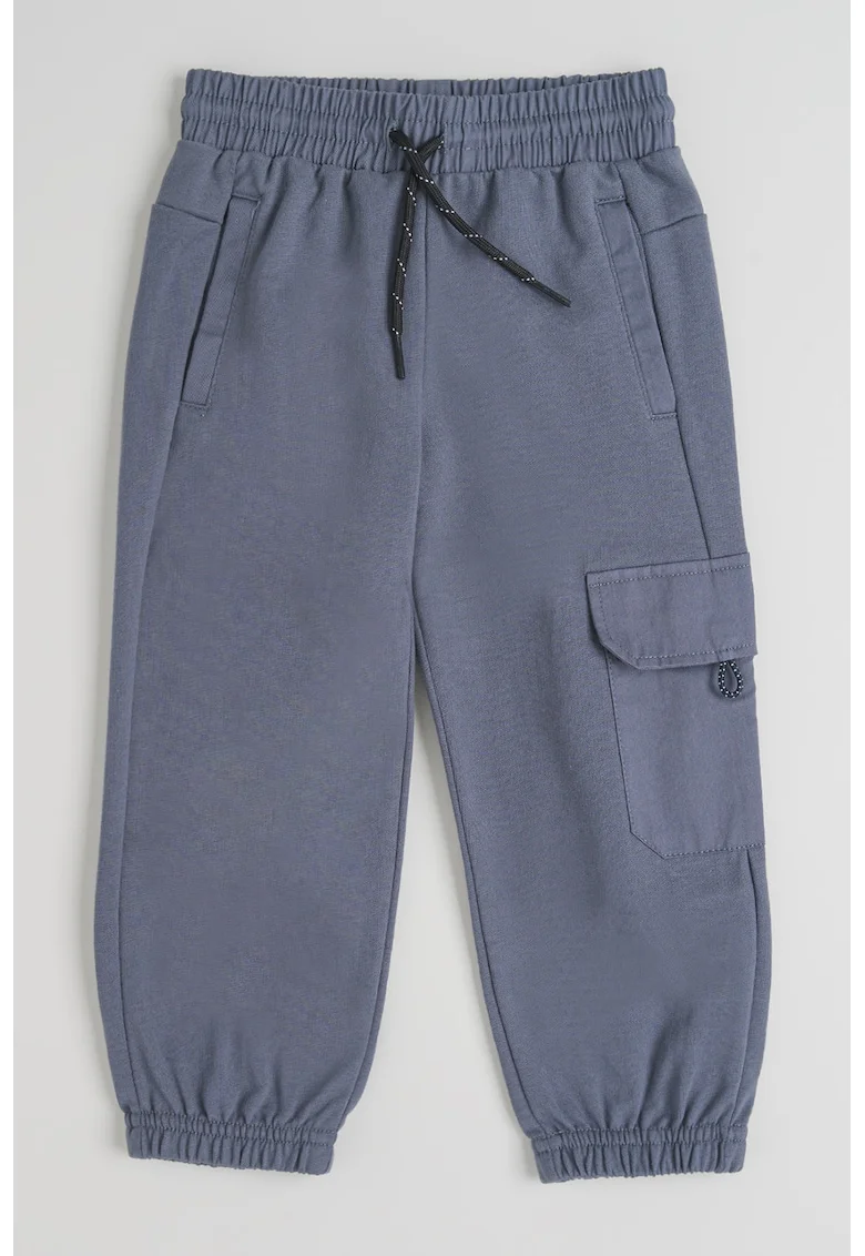 Pantaloni de trening relaxed fit cu snur de ajustare, Gri carbune