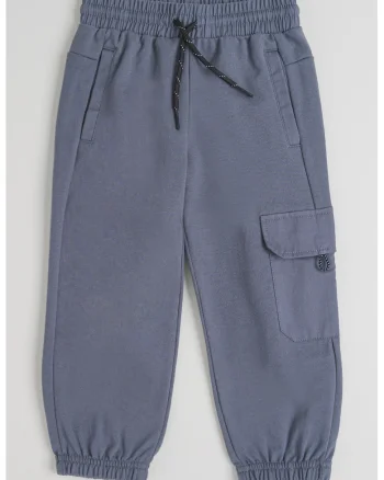 Pantaloni de trening relaxed fit cu snur de ajustare, Gri carbune