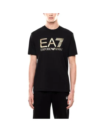 Tricou  EA7 Train Core Id M Big Logo S 55481, Auriu/Negru