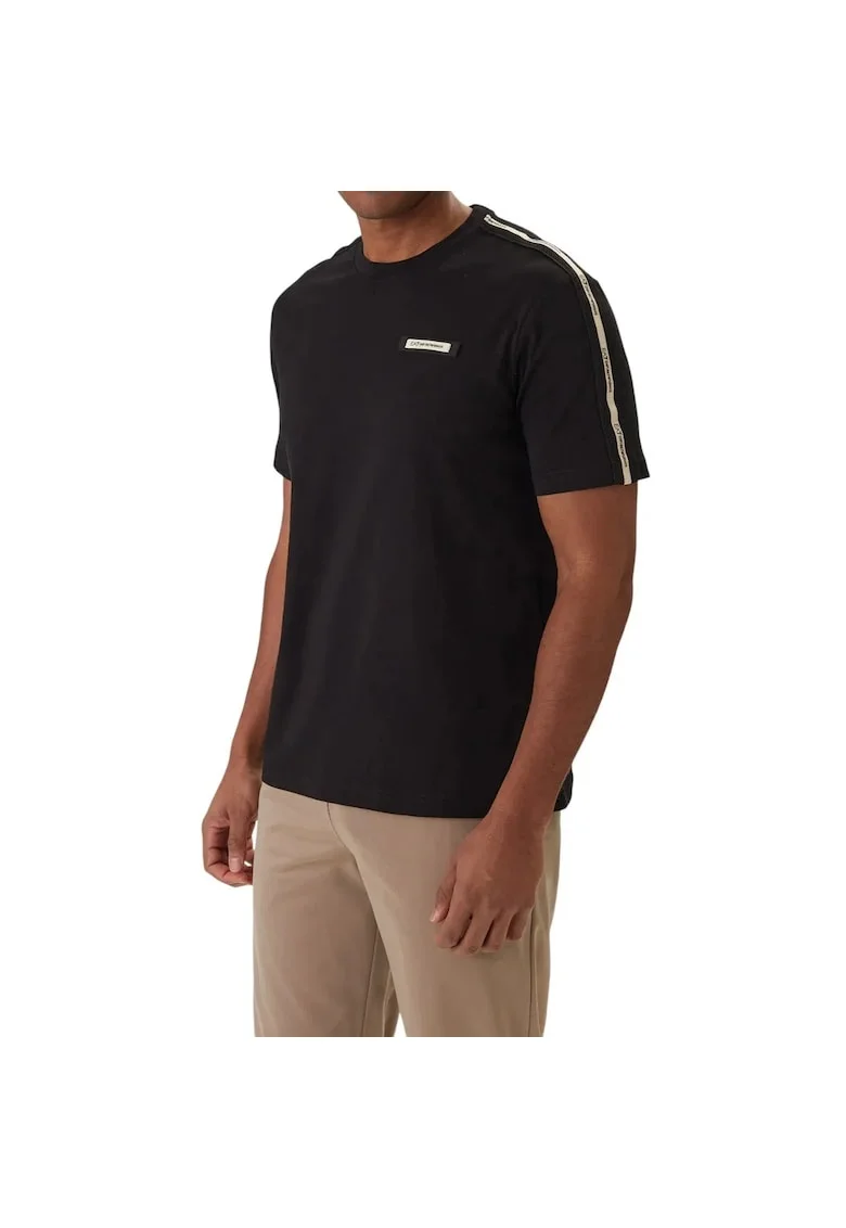 Tricou  EA7 Train Logo Series Man SS EXT 55324, Negru
