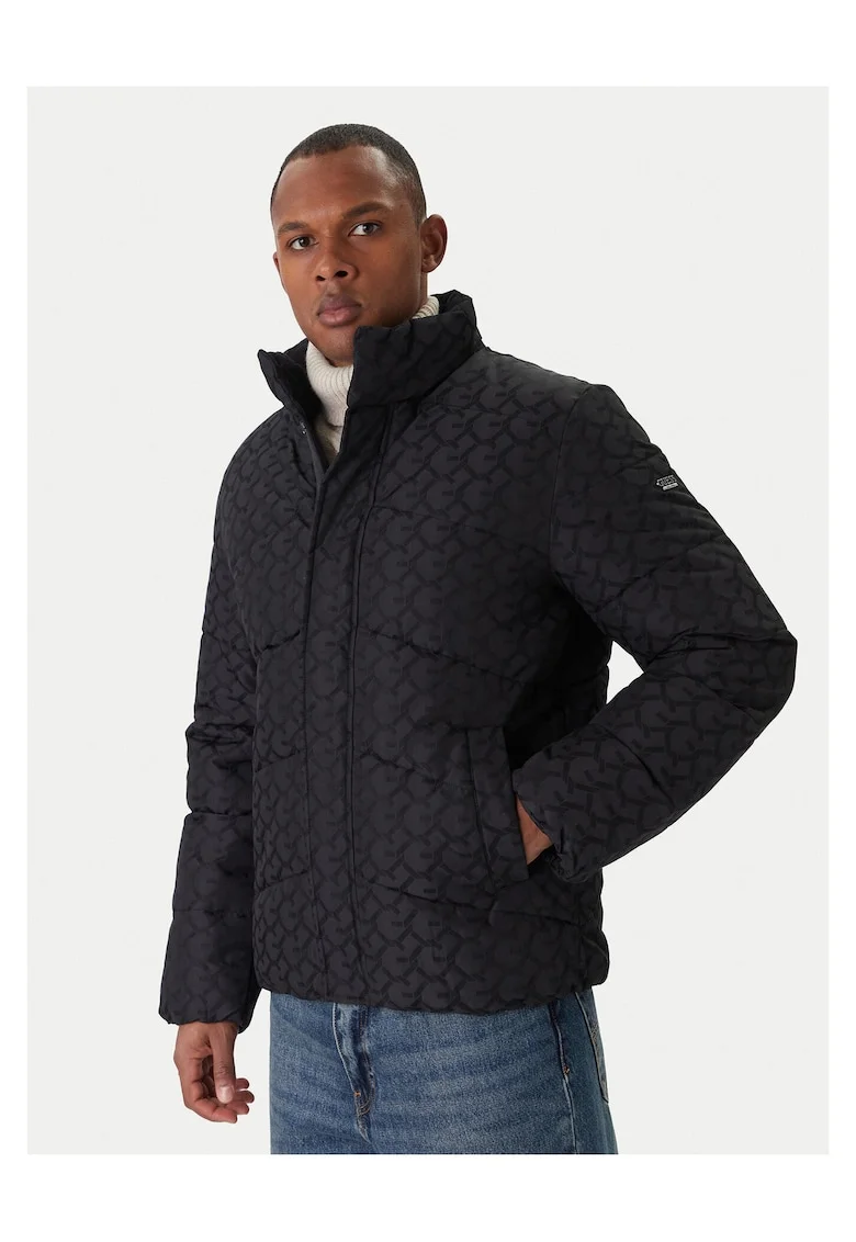 Geaca de iarna barbati  negru, material rezistentdwqf, Negru