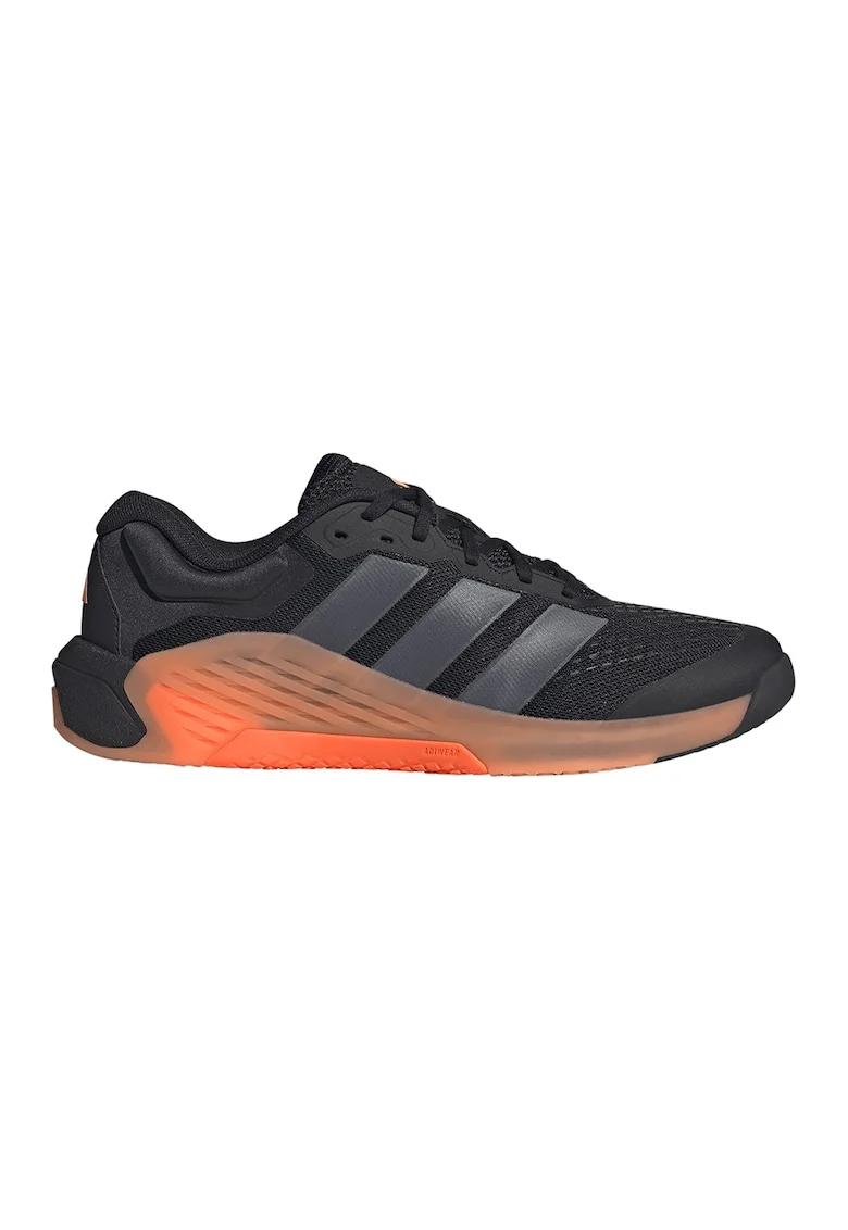 Pantofi low-cut Dropset 4, pentru fitness, Negru/Portocaliu mandarina