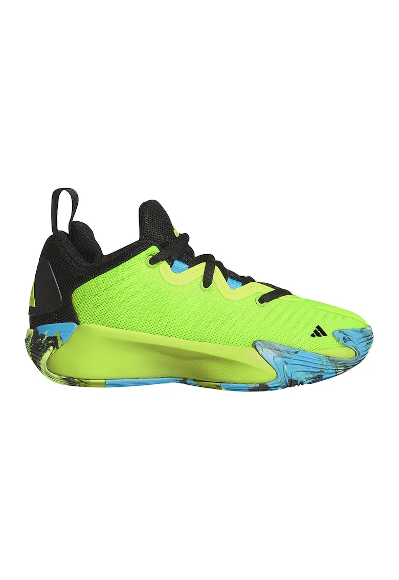Pantofi Initiation J pentru baschet, Negru/Verde lime