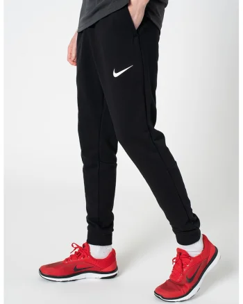Pantaloni conici cu tehnologie Dri-Fit pentru antrenament, Alb/Negru