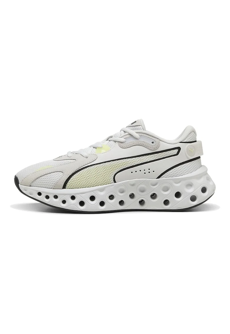Pantofi Softride Frequence cu talpa masiva pentru alergare, Negru/Bej deschis/Verde fistic