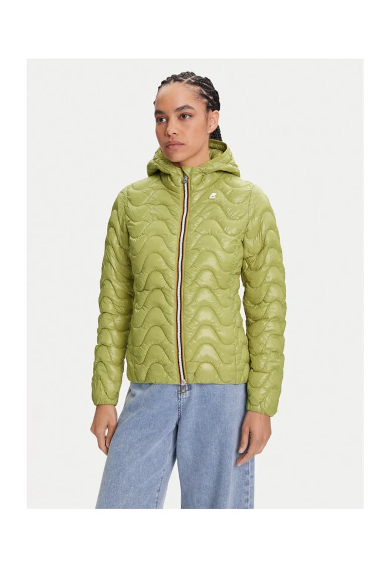 Jacheta de tranzitie,  verde, material sintetic,