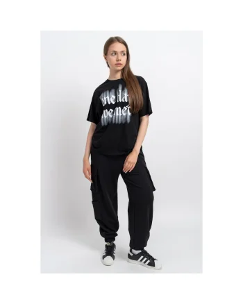 Pantaloni de trening cu snur de ajustare si buzunare multiple
