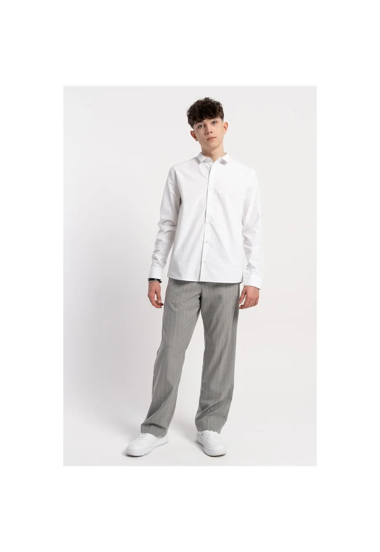Pantaloni drepti cu model in dungi
