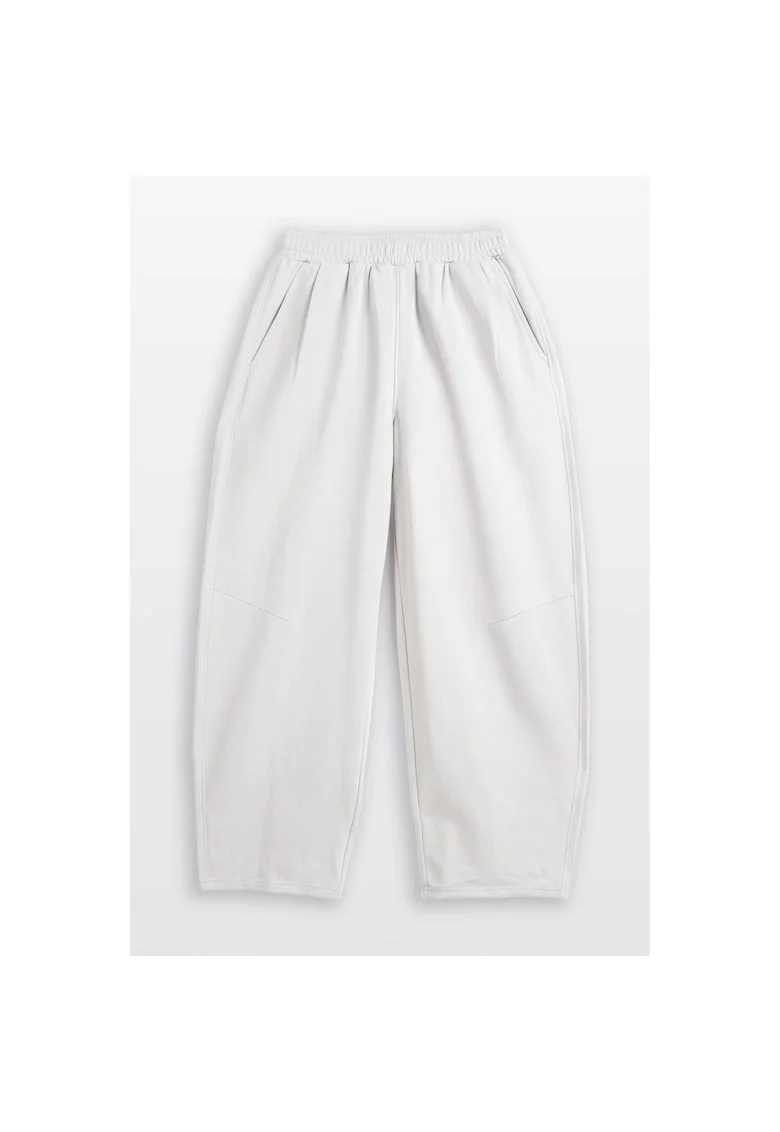 Pantaloni de trening regular fit uni cu talie medie