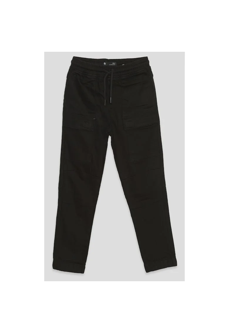 Pantaloni din amestec de bumbac cu talie elastica