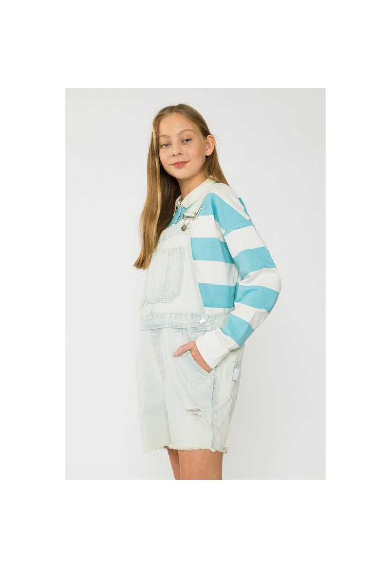 Salopeta scurta din denim,