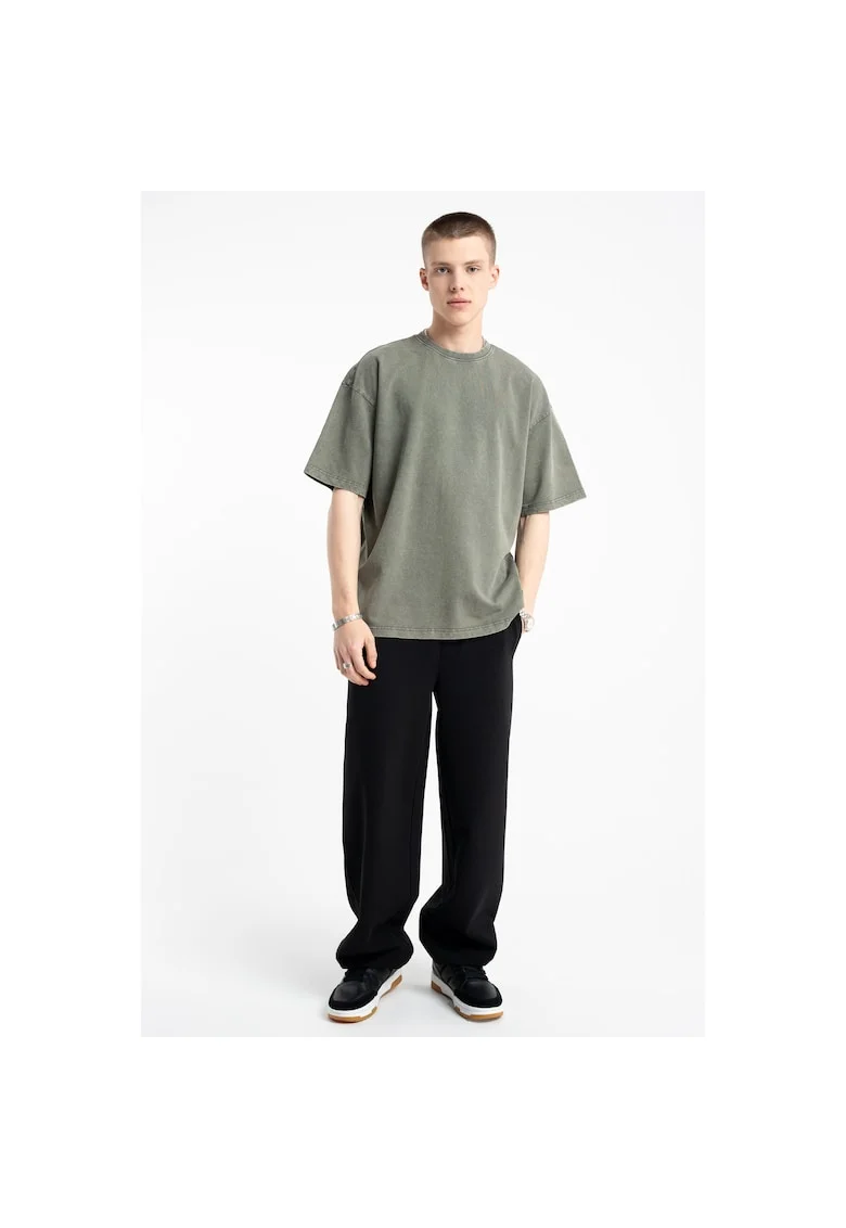 Pantaloni cu talie ajustabila, Negru